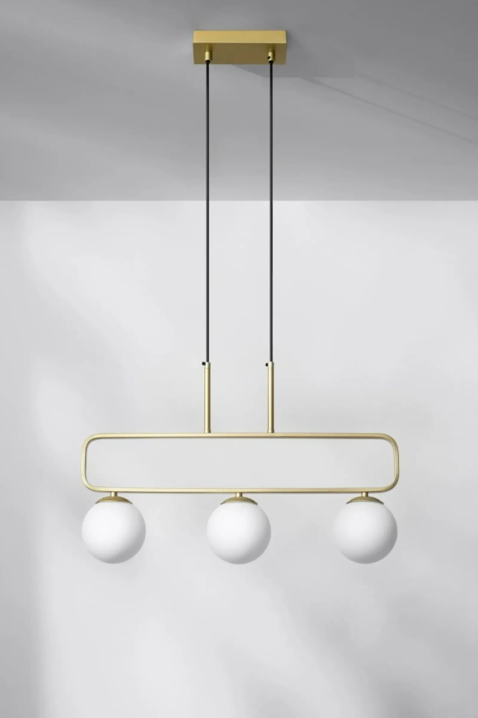 Sklep Kaja Lampa wisząca mosiądz z białymi kloszami 33-01573 JOVE | Kaja Outlet
