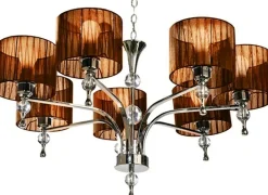 Sklep Kaja Lampa wisząca na łańcuchu, do sypialni AZ2902 IMPRESS BROWN | Kaja brąz Clearance