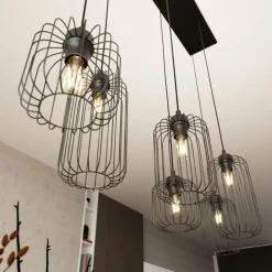 Sklep Kaja Lampa wisząca, na żarówki z dużym gwintem 1365/6 z serii VANDER czarny Best