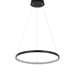 Sklep Kaja Lampa wisząca na bazie koła LED LP-909/1P S BK RING | Kaja Oświetlenie Cheap