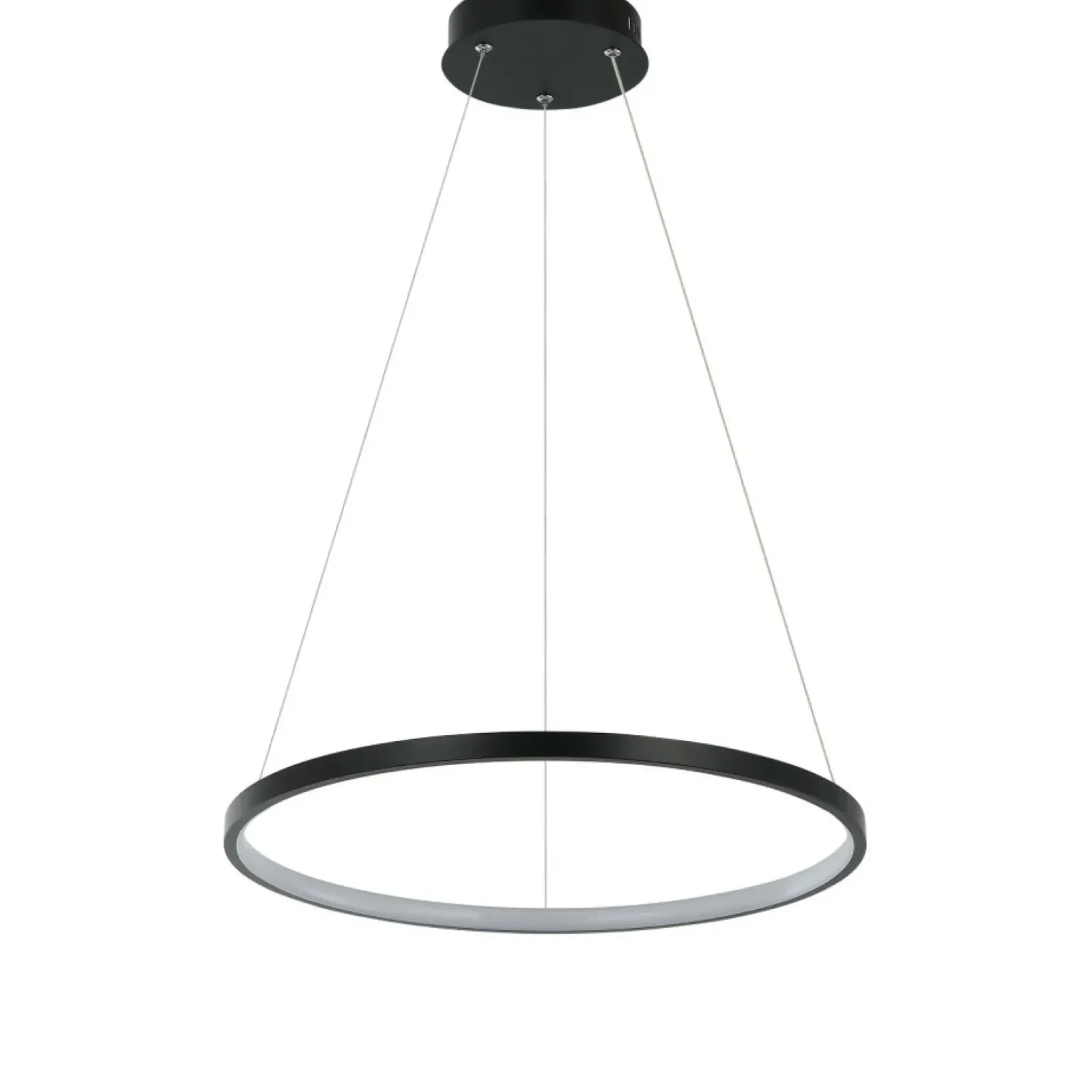 Sklep Kaja Lampa wisząca na bazie koła LED LP-909/1P S BK RING | Kaja Oświetlenie Cheap