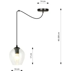 Sklep Kaja Lampa wisząca na długim przewodzie 756/1 LEVEL | Kaja Oświetlenie Clearance
