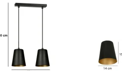 Sklep Kaja Lampa wisząca na dwie żarówki z dużym gwintem 415/2 | Kaja Oświetlenie Cheap