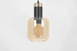 Sklep Kaja Lampa wisząca na listwie, bursztynowe klosze K-5268 z serii DOKA Fashion