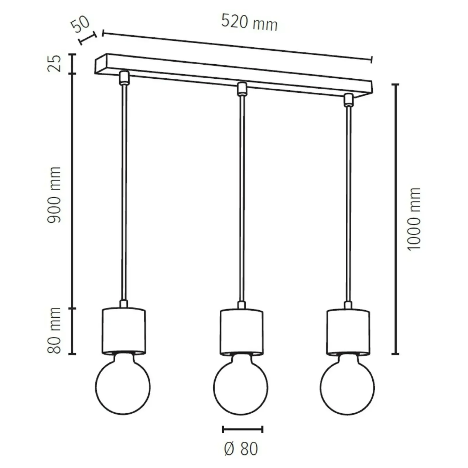 Sklep Kaja Lampa wisząca na listwie, idealna nad stół 7161350 PINO | Kaja Discount