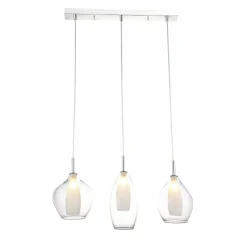 Sklep Kaja Lampa wisząca na listwie idealna nad stół AZ3075 AMBER | Kaja chrom Shop