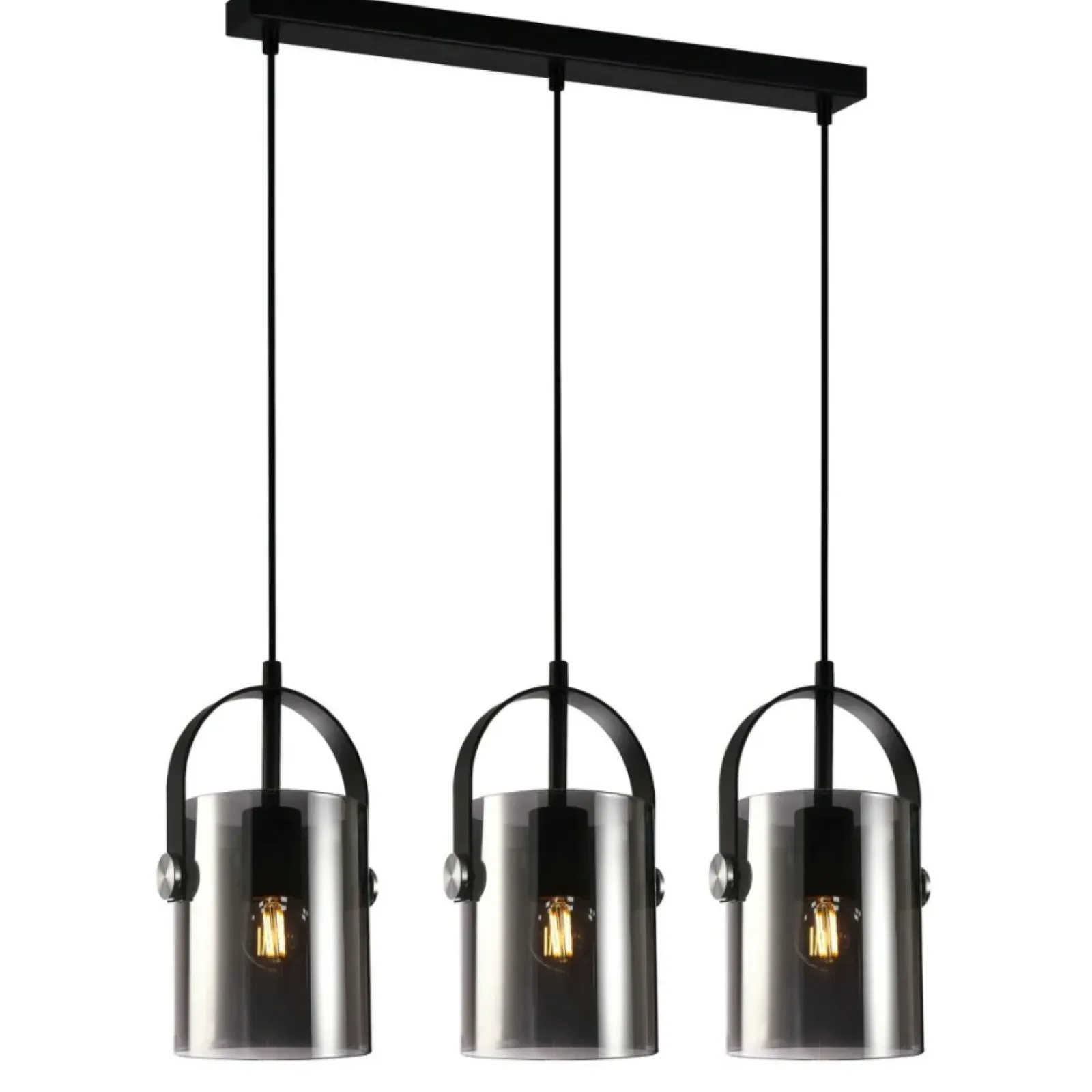 Sklep Kaja Lampa wisząca na listwie PND-32453-3-BK+SG NANESMA | Kaja Oświetlenie czarny Sale