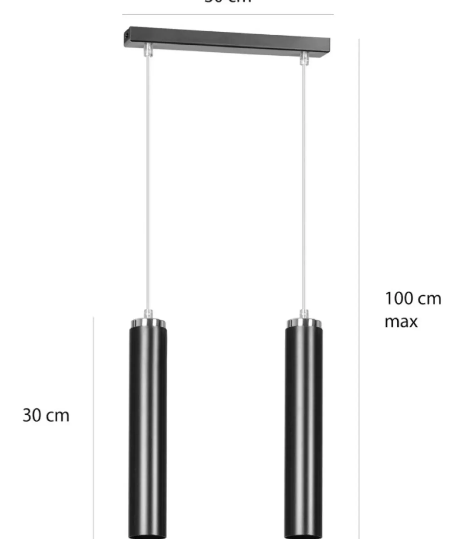 Sklep Kaja Lampa wisząca na listwie w czarnym kolorze 956/2 | Kaja Oświetlenie Sale