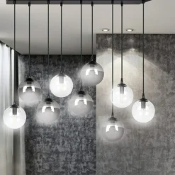 Sklep Kaja Lampa wisząca na listwie z 9 kloszami 714/9M2 | Kaja Oświetlenie Store