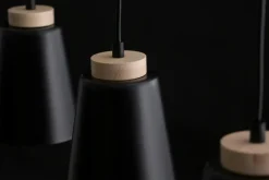 Sklep Kaja Lampa wisząca na listwie z drewnianymi detalami 442/3 | Kaja Flash Sale