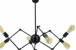 Sklep Kaja Lampa wisząca na ozdobne żarówki 6767/6 BLACK SPIDER | Kaja Discount