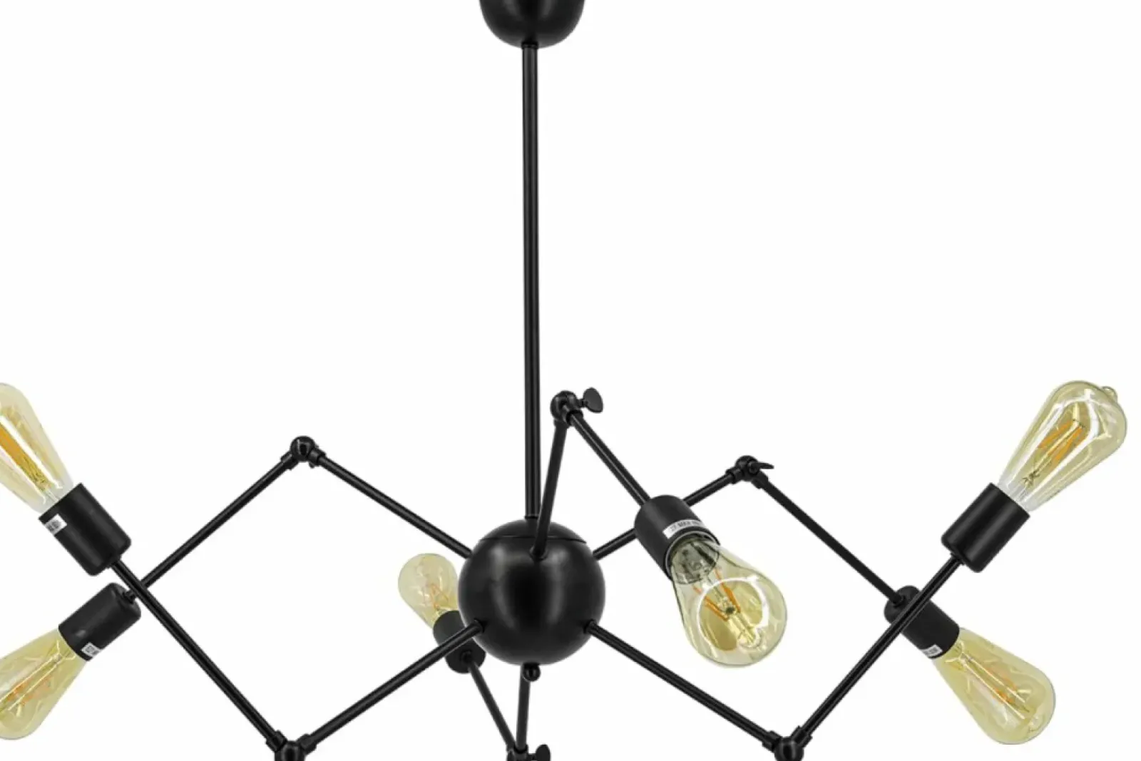 Sklep Kaja Lampa wisząca na ozdobne żarówki 6767/6 BLACK SPIDER | Kaja Discount
