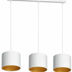 Sklep Kaja Lampa wisząca na podłużnej listwie, trzy abażury LX 3448 z serii ARDEN New