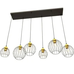 Sklep Kaja Lampa wisząca na podłużnej podstawie, 6xE27 1368/6 z serii NANDO Clearance