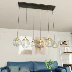 Sklep Kaja Lampa wisząca na podłużnej podstawie, 6xE27 1368/6 z serii NANDO Clearance