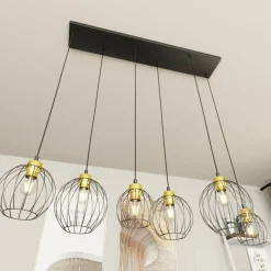 Sklep Kaja Lampa wisząca na podłużnej podstawie, 6xE27 1368/6 z serii NANDO Clearance