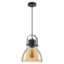 Sklep Kaja Lampa wisząca na regulowanym zwisie PND-22371-1-BK+AMB z serii DARLENA Cheap
