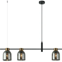 Sklep Kaja Lampa wisząca nad stół w jadalni PND-66892-3-BK-SG z serii SERVIO Best Sale