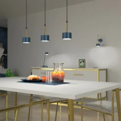 Sklep Kaja Lampa wisząca nad stół, w kolorze niebieskim MLP7773 z serii ARENA | Kaja Oświet Outlet