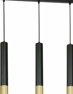 Sklep Kaja Lampa wisząca, nad wyspę kuchenną, czarno-złota LX 1566 z serii NEST New