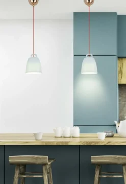 Sklep Kaja Lampa wisząca niebieski klosz LEDEA 50101144 SEWILLA S | Kaja Discount