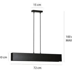 Sklep Kaja Lampa wisząca niecodzienny klosz 672/3 | Kaja Oświetlenie czarny Shop