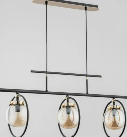 Sklep Kaja Lampa wisząca o niebanalnej formie, czarno-złota AL 62196 | Kaja Outlet