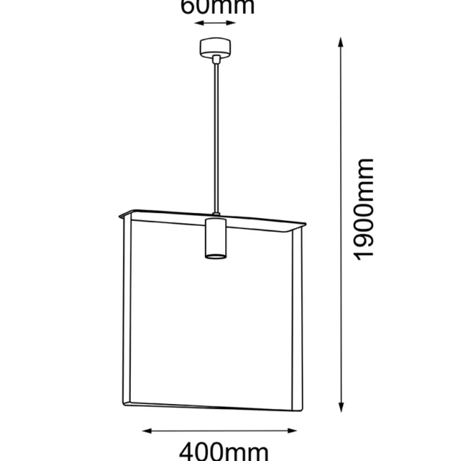 Sklep Kaja Lampa wisząca o prostym kształcie 40x40cm ANT 5155 ORTIGA | Kaja Best Sale