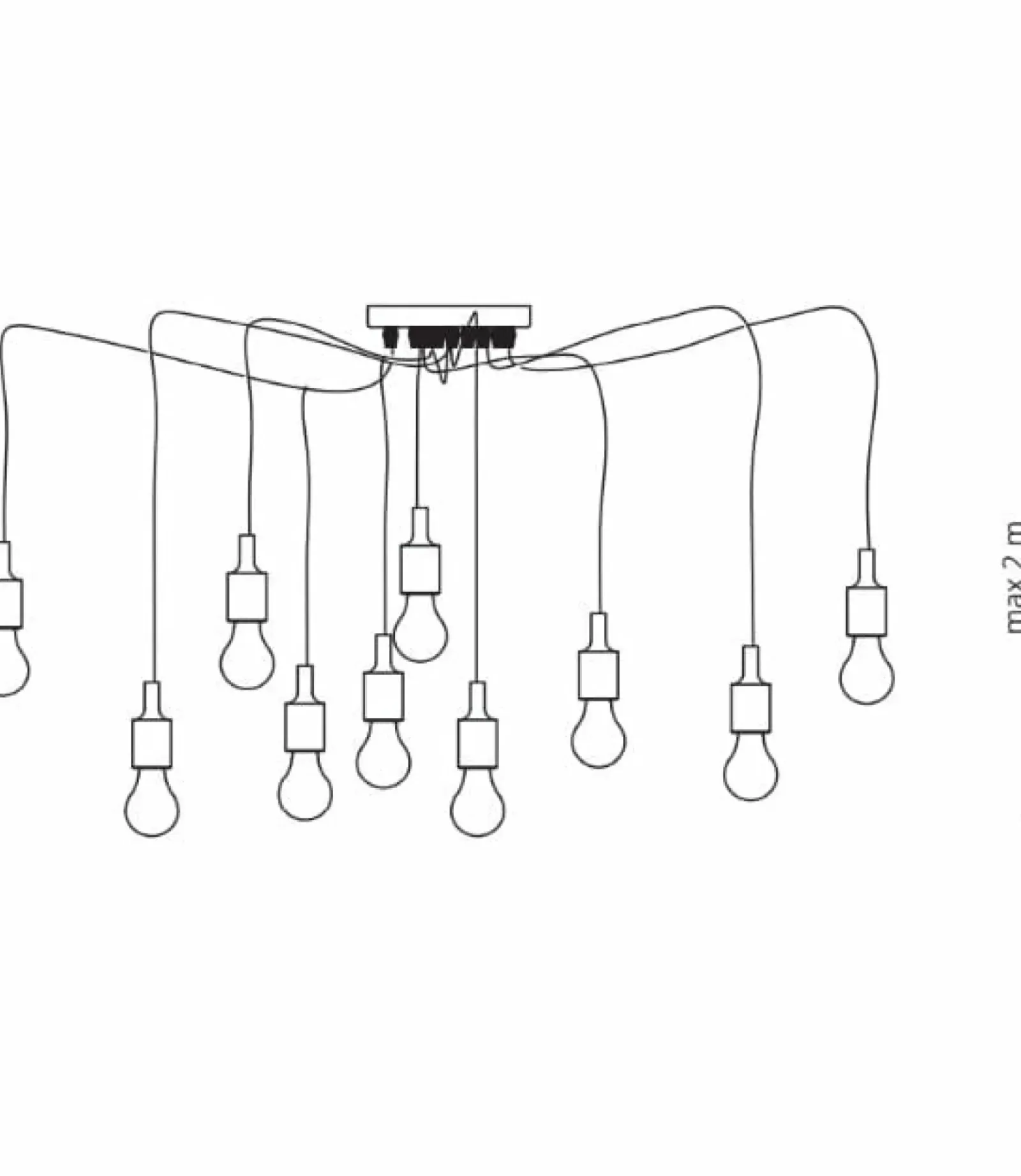 Sklep Kaja Lampa wisząca pająk z 10 linkami LP-90082/10P SOLETO | Kaja Cheap