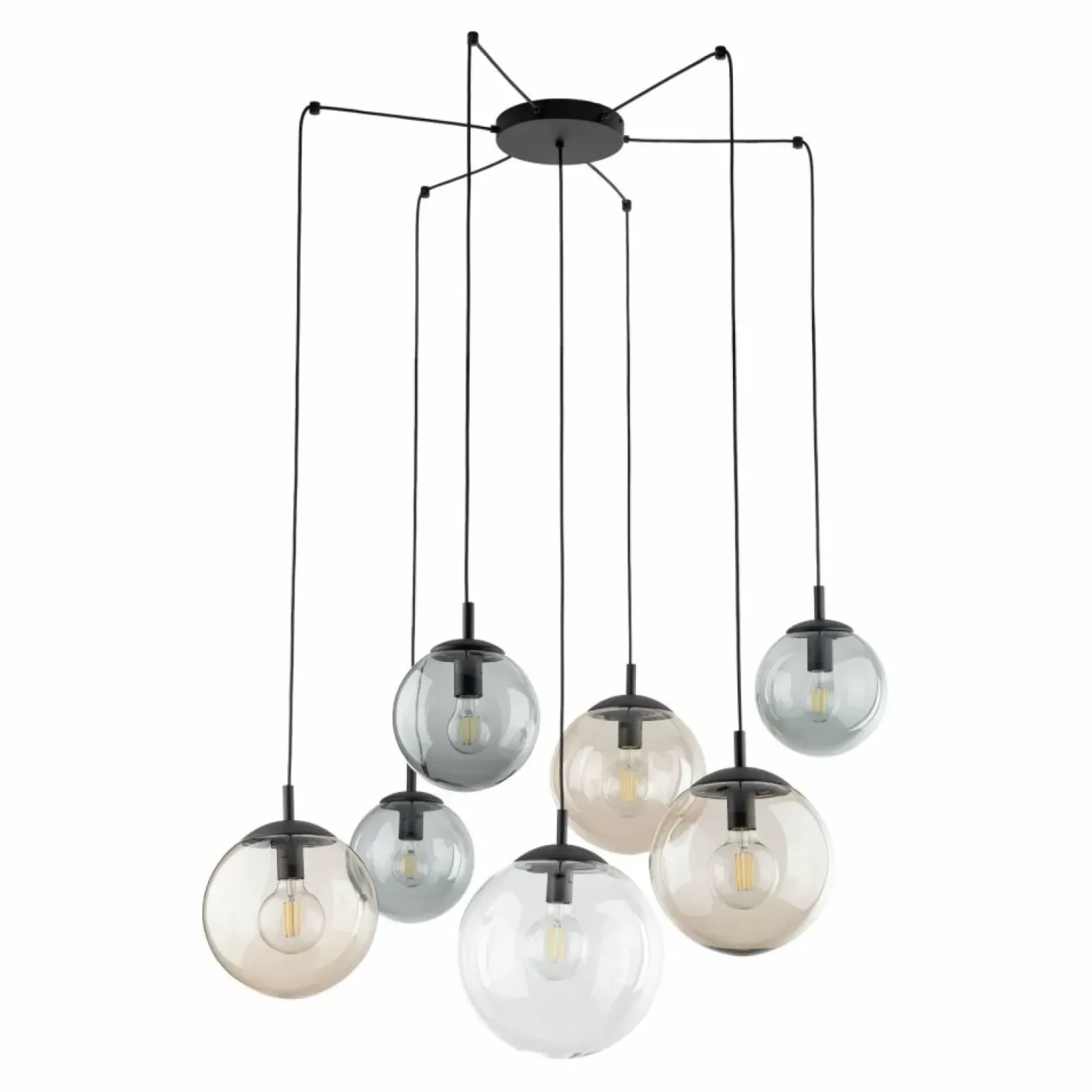Sklep Kaja Lampa wisząca pająk z kolorowymi kloszami TK 4863 ESME | Kaja Best