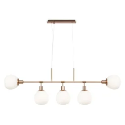 Sklep Kaja Lampa wisząca, pięć kloszy na E14 MOD221PL-05G z serii ERICH złoty Cheap
