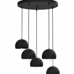 Sklep Kaja Lampa wisząca, pięć kulistych, ch kloszy LX 3743 z serii COOL czarny Best Sale