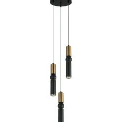 Sklep Kaja Lampa wisząca regulowana PND-14290-3-BRO-BK ISIDORA | Kaja Oświetlenie Outlet