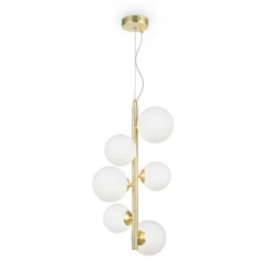 Sklep Kaja Lampa wisząca, regulowana wysokość MOD545PL-06BS z serii DALLAS | Kaja złoty Shop