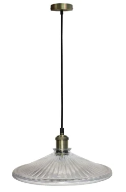 Sklep Kaja Lampa wisząca ryflowany klosz LEDEA 50101272 CHESTER | Kaja Cheap