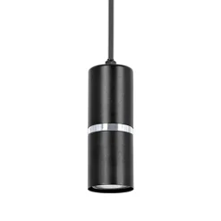 Sklep Kaja Lampa wisząca tuba w kolorze czerni i srebra K-5245 z serii VESTA Best Sale