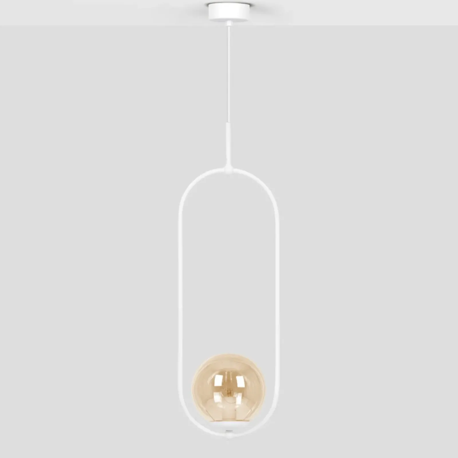 Sklep Kaja Lampa wisząca w białym kolorze, z kloszem K-5304 z serii ARLENA Online