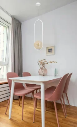 Sklep Kaja Lampa wisząca w białym kolorze, z kloszem K-5304 z serii ARLENA Online