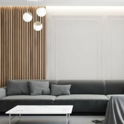 Sklep Kaja Lampa wisząca w białym kolorze, trzy klosze MLP5425 z serii SFERA WOOD | Kaja Oś Best Sale