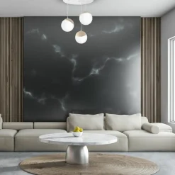 Sklep Kaja Lampa wisząca w białym kolorze, trzy klosze MLP5425 z serii SFERA WOOD | Kaja Oś Best Sale