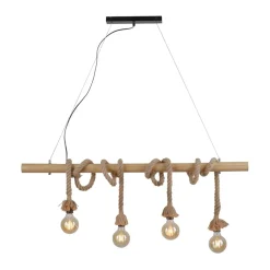 Sklep Kaja Lampa wisząca w formie zawiniętych sznurów 15483-18 z serii ROPE czarny Online