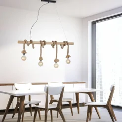 Sklep Kaja Lampa wisząca w formie zawiniętych sznurów 15483-18 z serii ROPE czarny Online