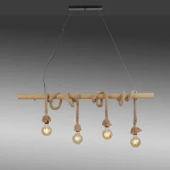 Sklep Kaja Lampa wisząca w formie zawiniętych sznurów 15483-18 z serii ROPE czarny Online