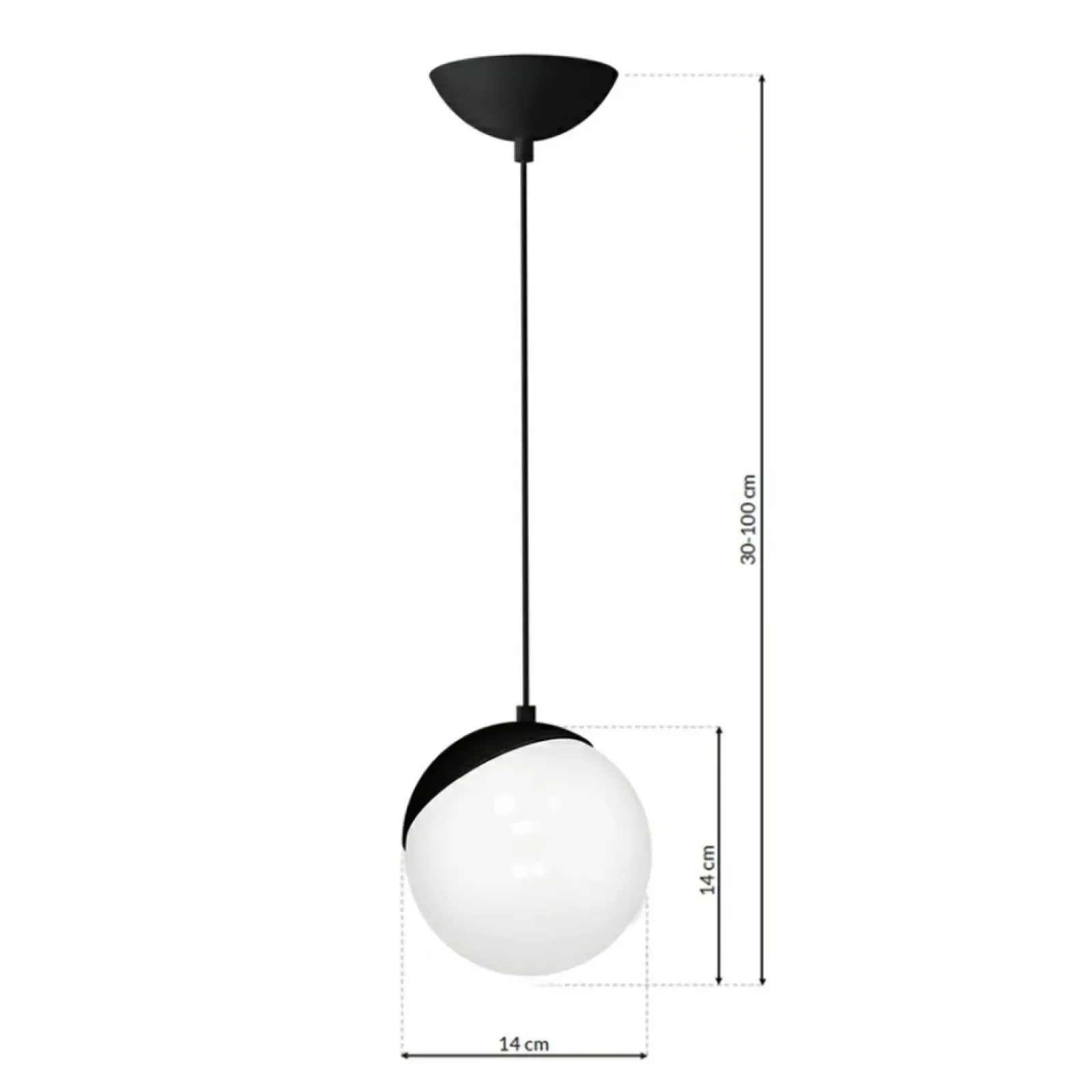 Sklep Kaja Lampa wisząca w klasycznym wydaniu, z kloszem MLP5739 z serii SFERA | Kaja Oświe Cheap