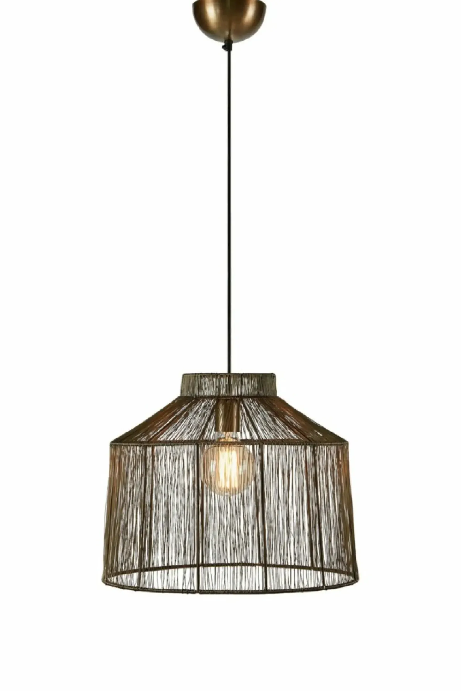 Sklep Kaja Lampa wisząca w kolorze antycznego złota 108667 CAPANNA | Kaja Cheap