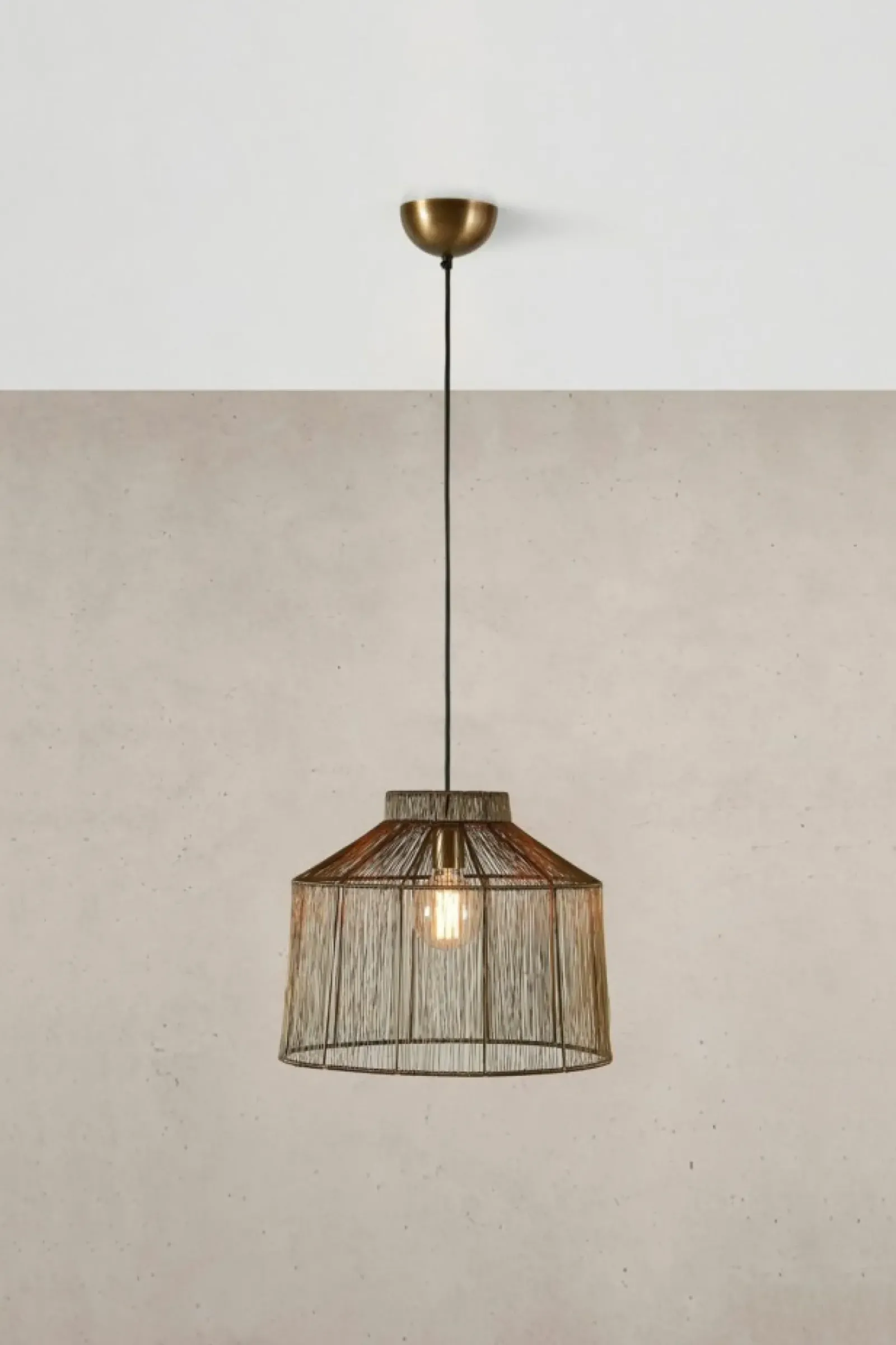 Sklep Kaja Lampa wisząca w kolorze antycznego złota 108667 CAPANNA | Kaja Cheap