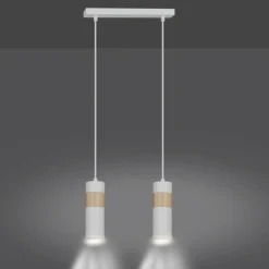 Sklep Kaja Lampa wisząca w kolorze białym i złotym do kuchni 733/2 z serii AKA Shop