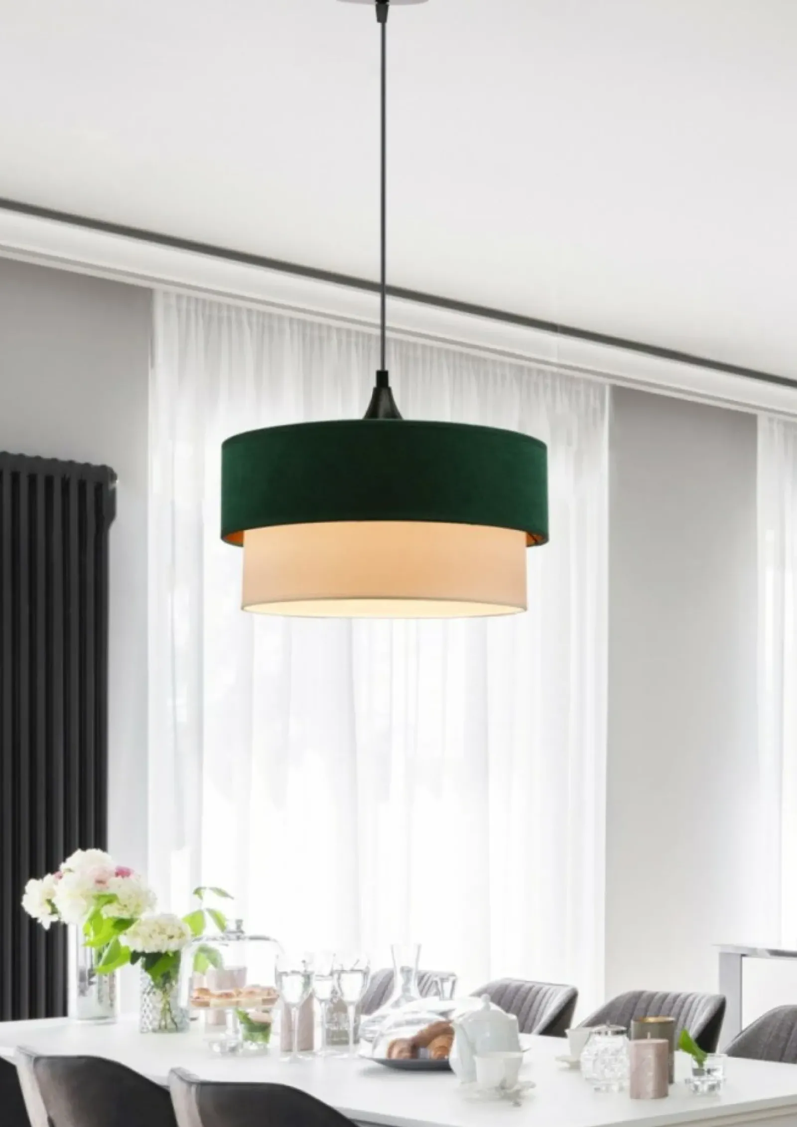 Sklep Kaja Lampa wisząca w kolorze butelkowej zieleni 31-19691 SINAGRA | Kaja Clearance