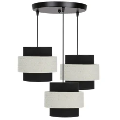 Sklep Kaja Lampa wisząca w kolorze czarno-białym 33-17833 z serii BENTA | Kaja Shop