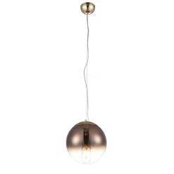 Sklep Kaja Lampa wisząca w kolorze miedzi klosz kula AZ3108 IRIS | Kaja miedziany Hot